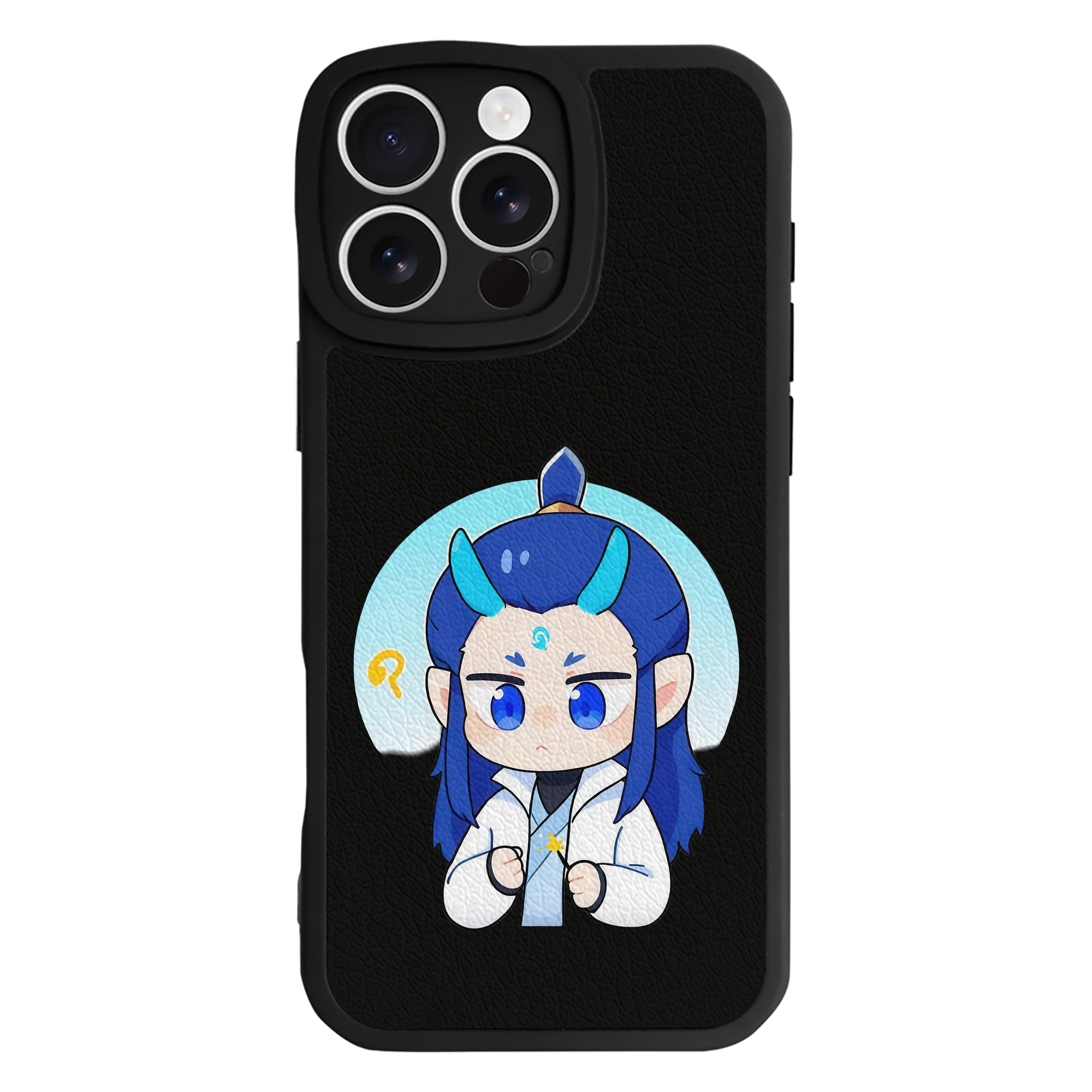 （画像用） Ne Zha 2 ナタ 魔童の大暴れ 【iPhone 16シリーズ対応】シリコンスマホケース（レザー調） 材質：シリコン